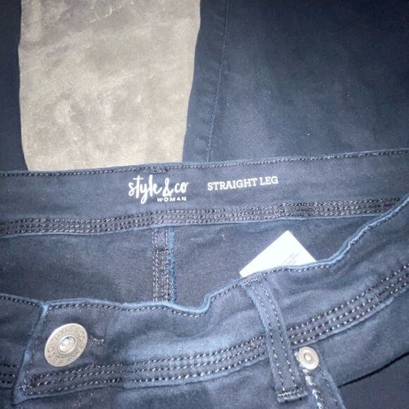 Style & Co. Plus Size Straight Leg Jeans - Picture 9 of 13